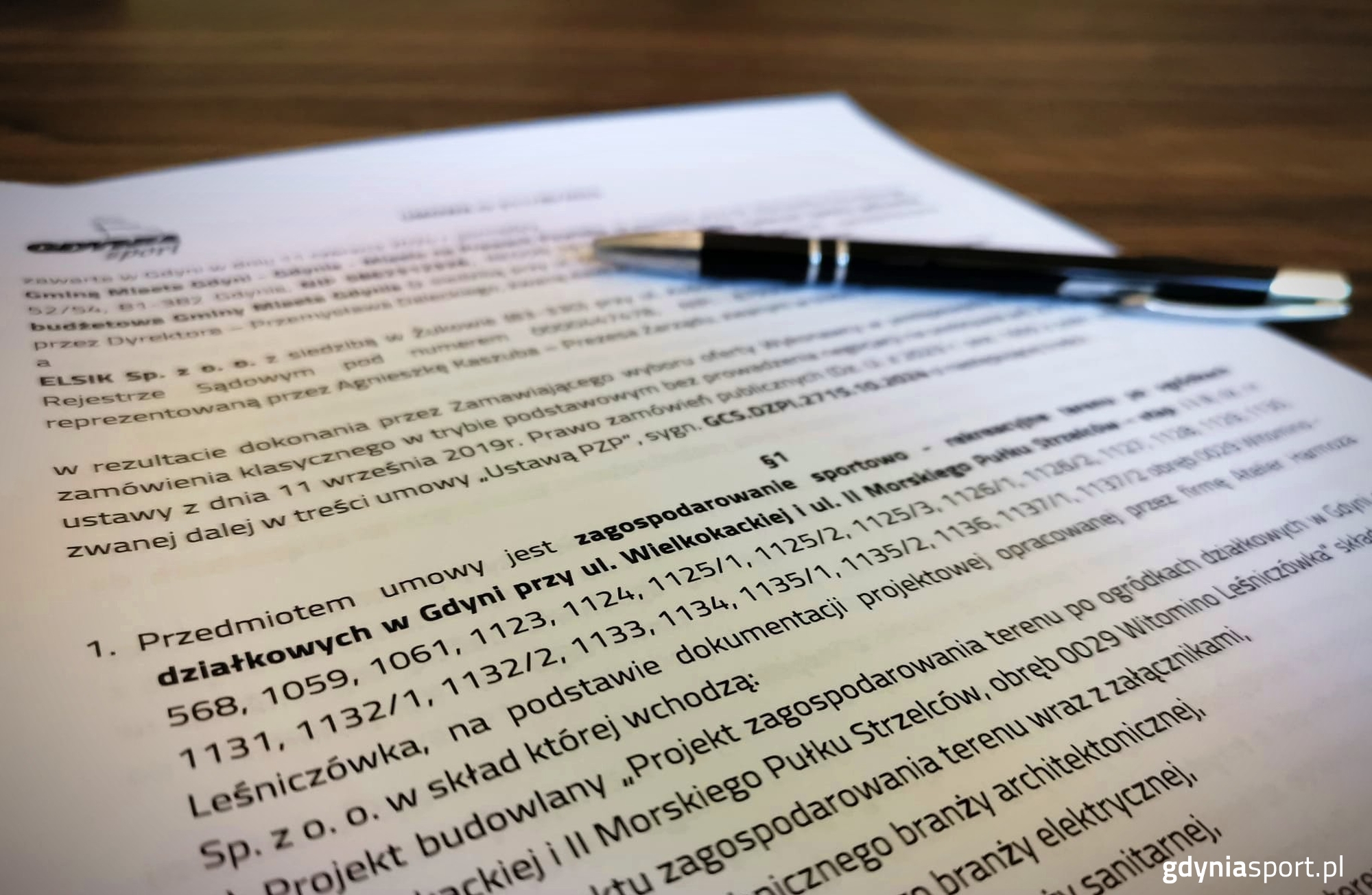 pierwsza strona umowy