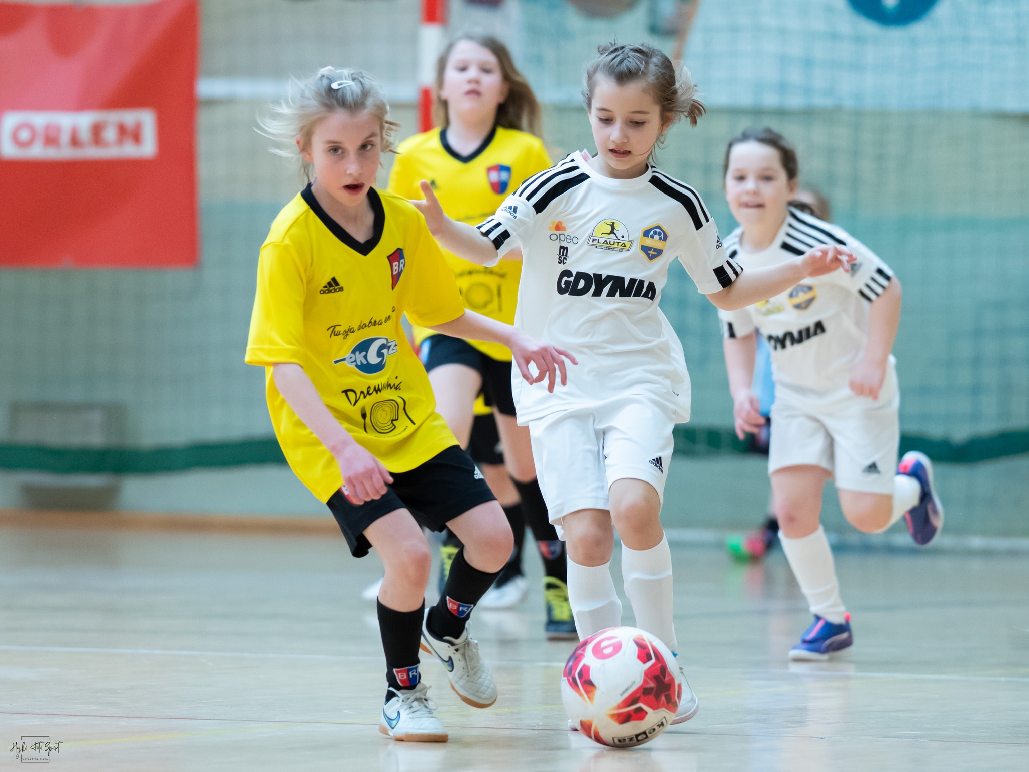 zawodniczki Flauty Gdynia w trakcie gry