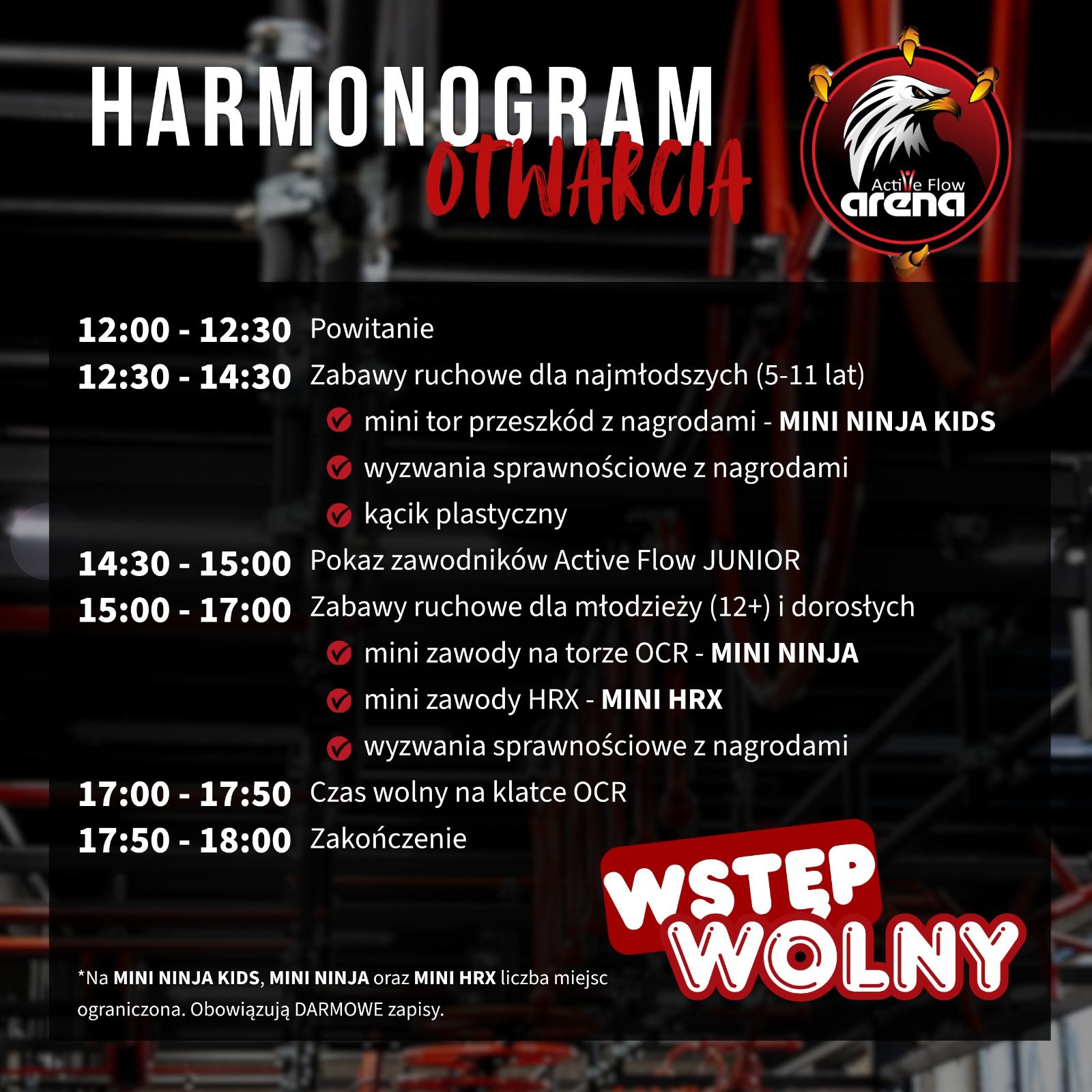 harmonogram wydarzenia