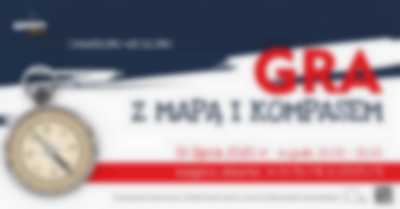 Gra z mapą i kompasem - plakat