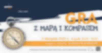 Gra z mapą i kompasem - plakat