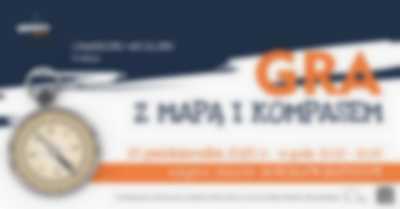 Gra z mapą i kompasem - plakat