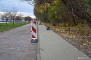 Bieżnia na bulwarze nadmorskim w trakcie budowy