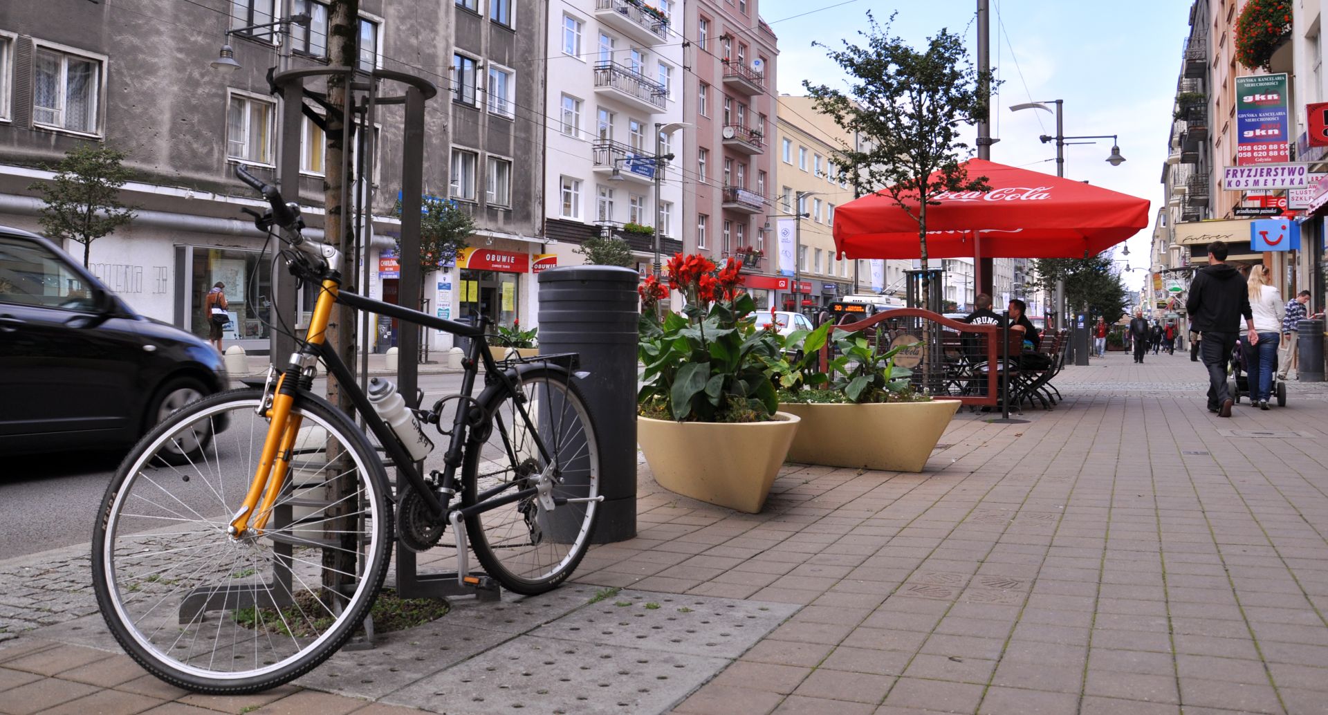 rower miejski na ulicy Gdyni 