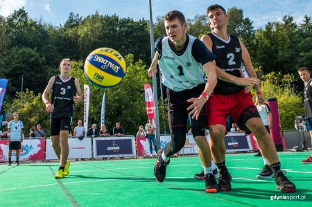 Koszykarze podczas turnieju 3x3 Gdynia