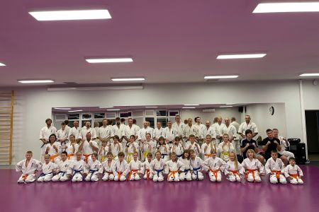 Pomorski Klub Karate Kyokushin podczas treningu