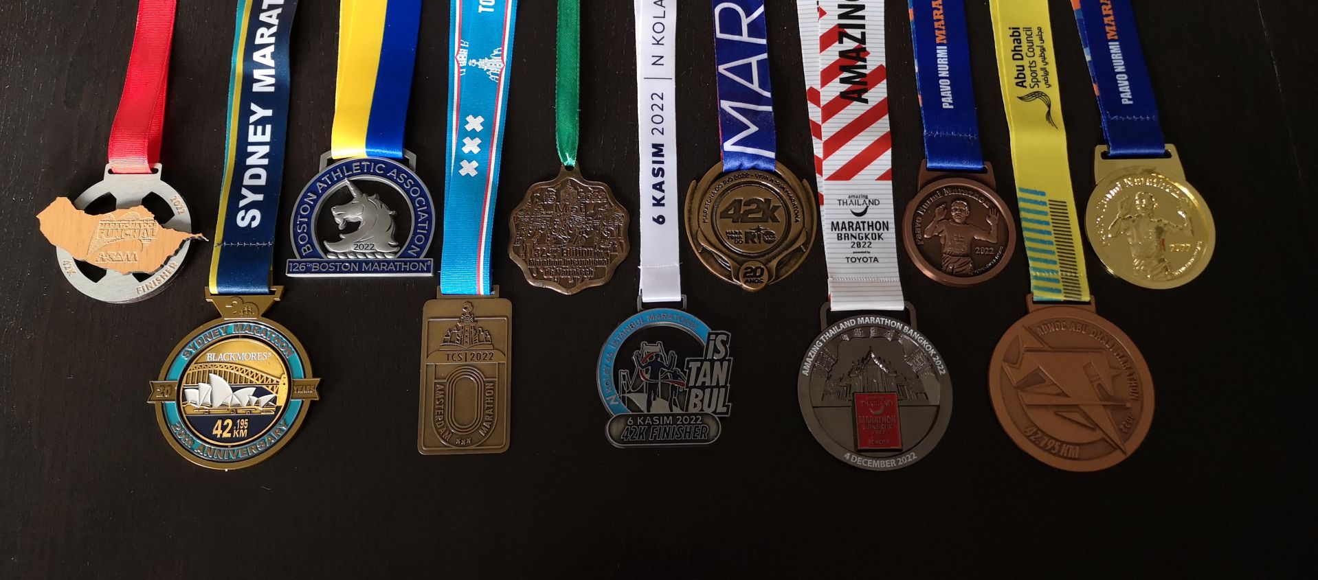 Medala z maratonów 