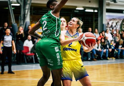 Koszykarki VBW Arki Gdynia podczas meczu