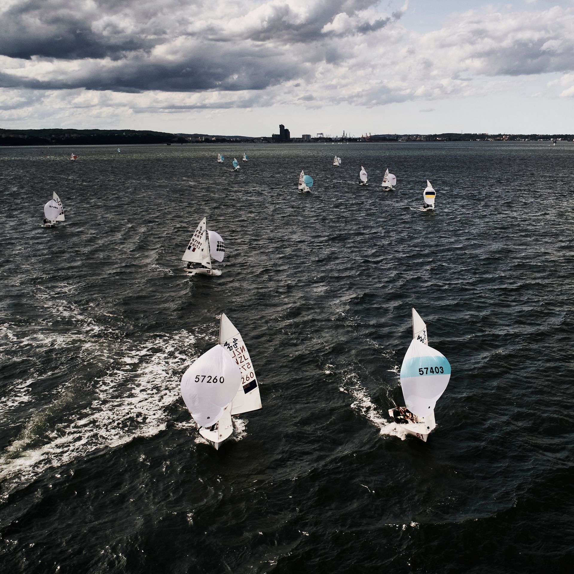 żaglówki rywalizujące podczas Gdynia Sailing Days 
