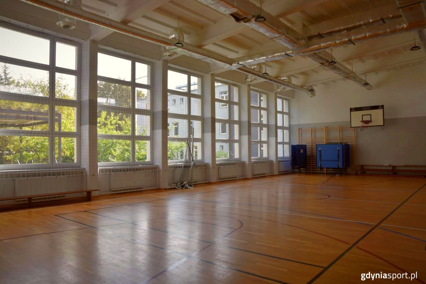 sala gimnastyczna w przystani