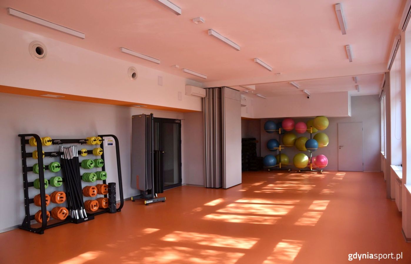 sala gimnastyczna w przystani