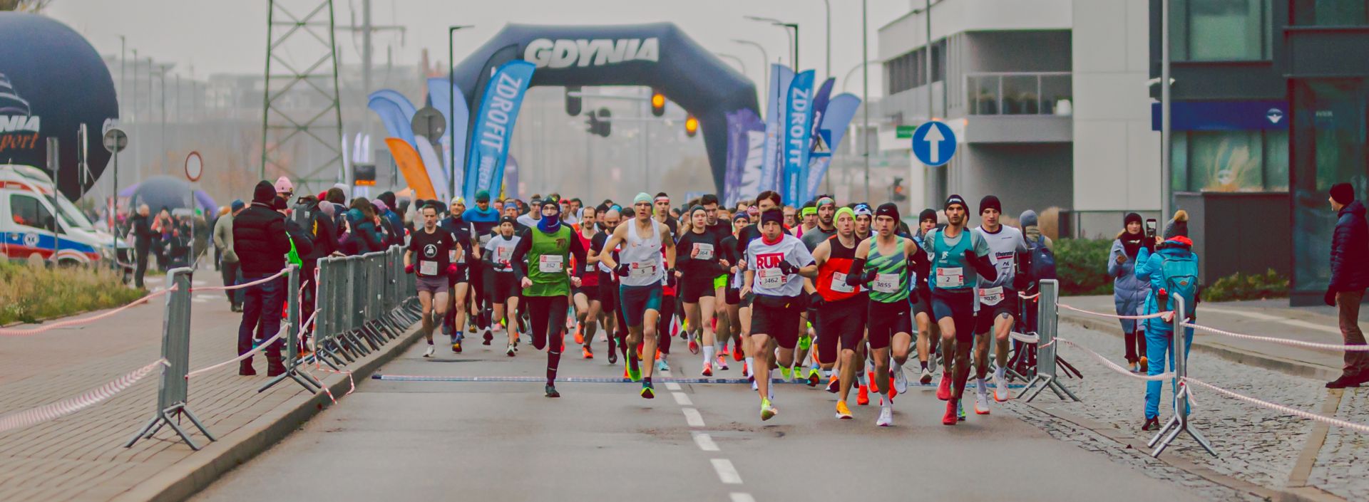 Start do Biegu Niepodległości w Gdyni