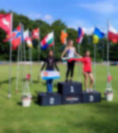 Gdynianka na podium zawodów lekkoatletycznych