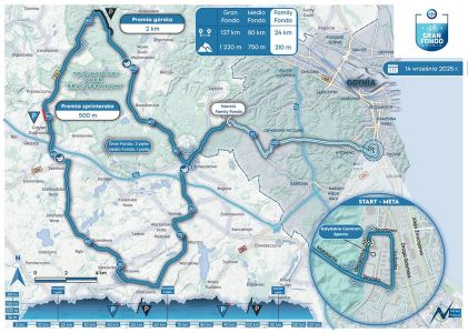 Trasa wyścigu Gran Fondo Gdynia